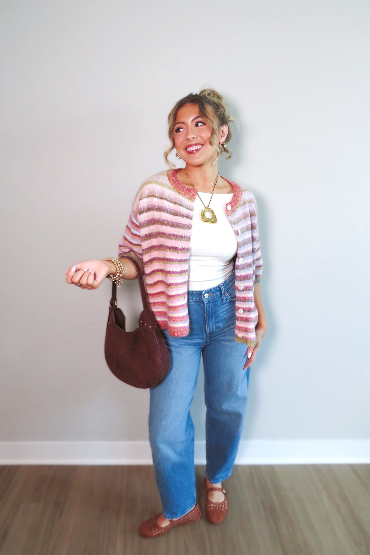 Evermore Striped Cardigan