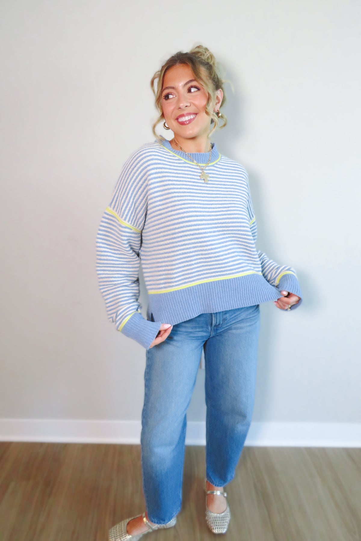 Celeste Cropped Knit Sweater