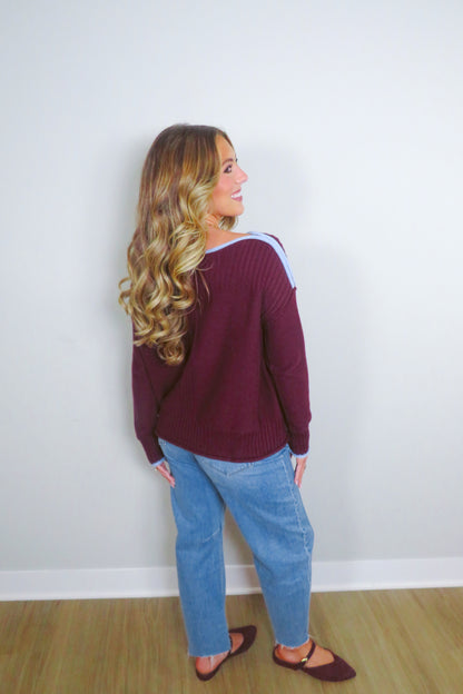 Naomi Knit Boatneck Sweater (100% Cotton)