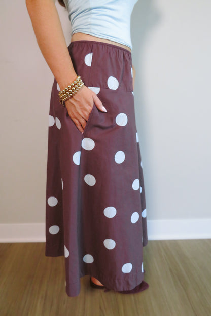 Pheobe Polka Dot Midi Skirt