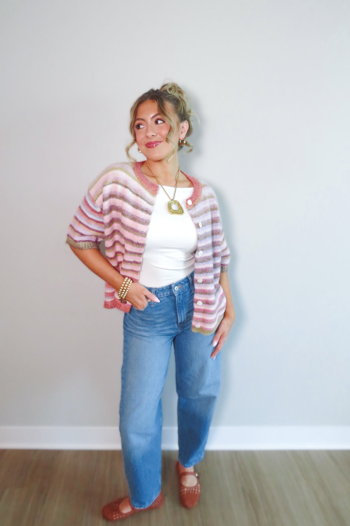Evermore Striped Cardigan