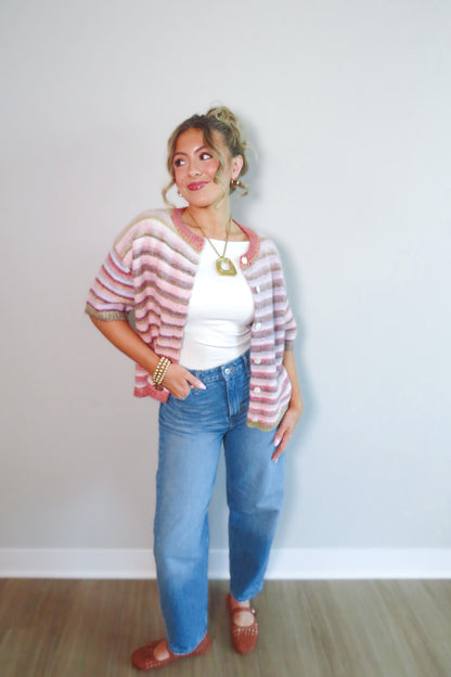 Evermore Striped Cardigan