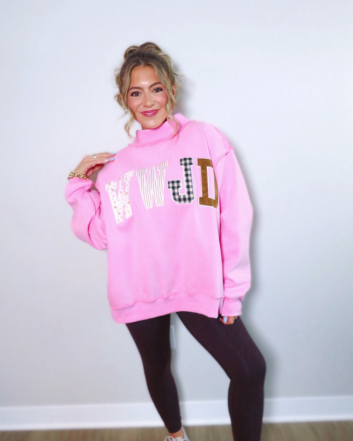 WWJD Fleece Mockneck Sweatshirt