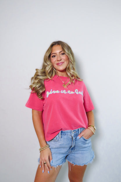 Give it to God Cropped Graphic Tee