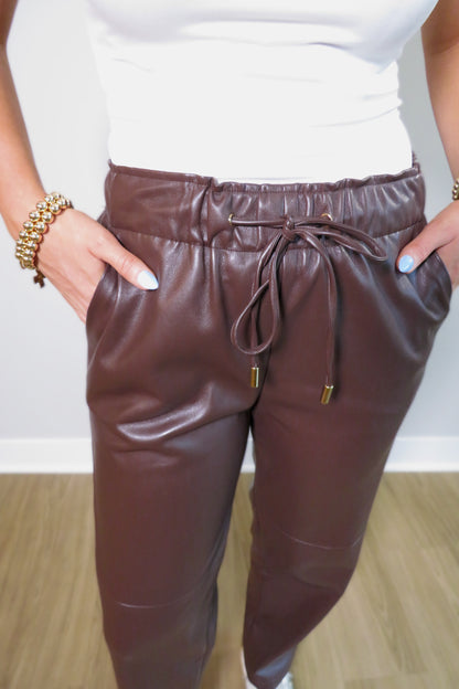 Sunday Social Faux Leather Pants