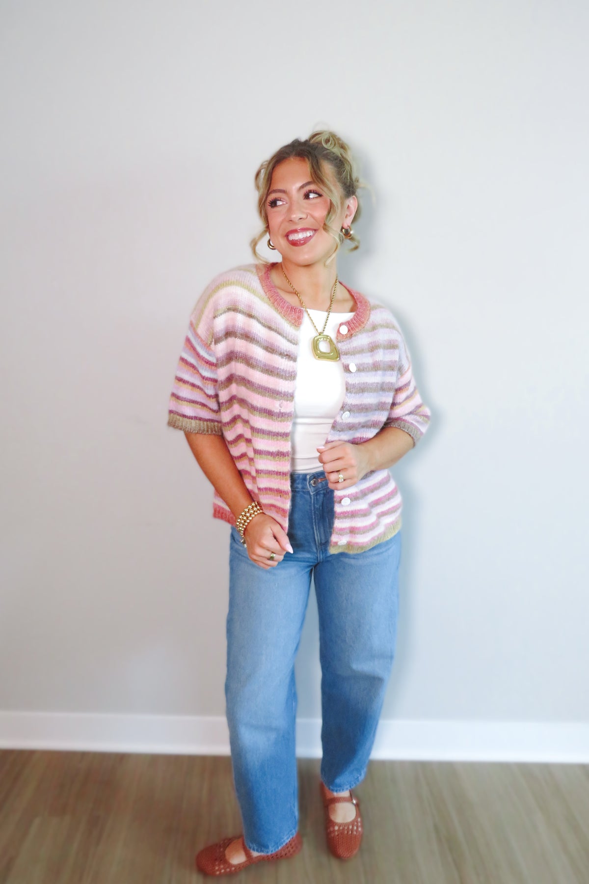 Evermore Striped Cardigan