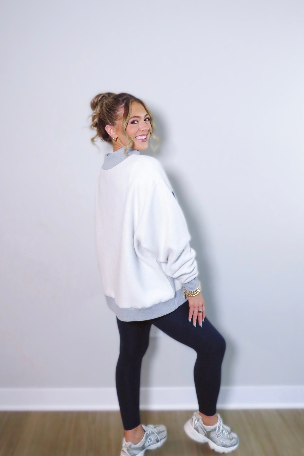 REVERSIBLE: WRSHP & Polka Dots Mockneck Sweatshirt
