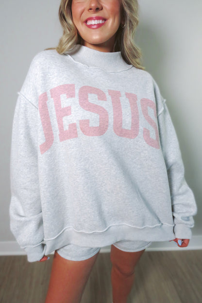REVERSIBLE: Jesus + God is Good Mockneck Sweatshirt