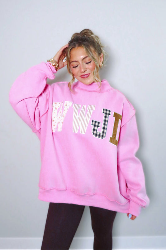 WWJD Fleece Mockneck Sweatshirt