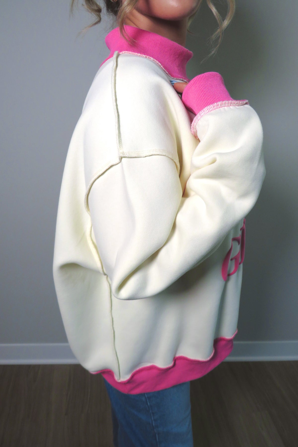 Saved By Grace Fleece Mockneck Sweatshirt