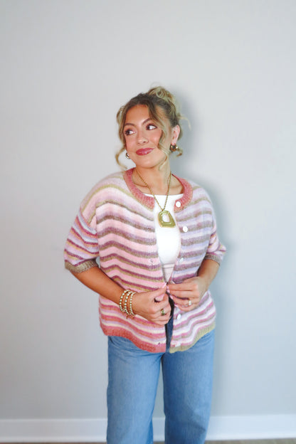 Evermore Striped Cardigan
