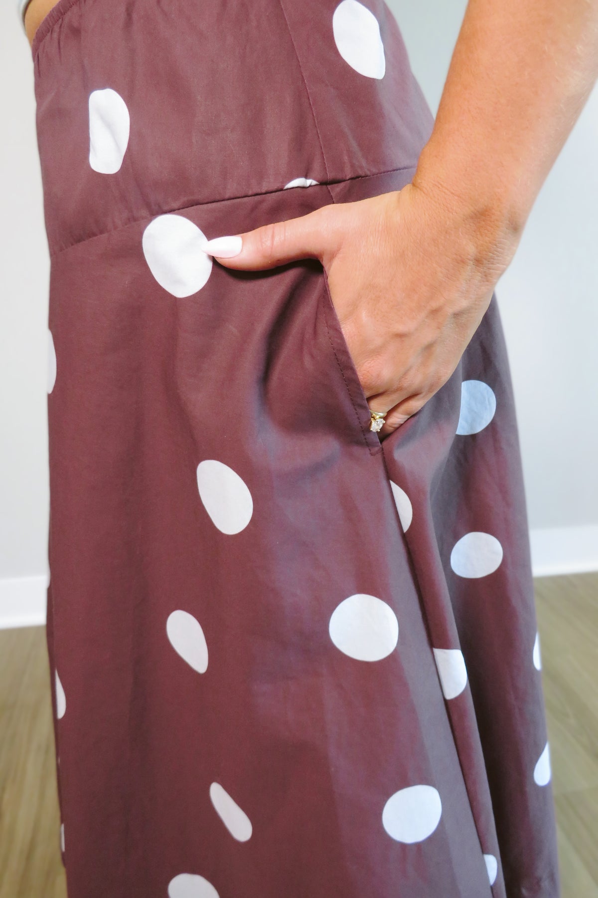 Pheobe Polka Dot Midi Skirt