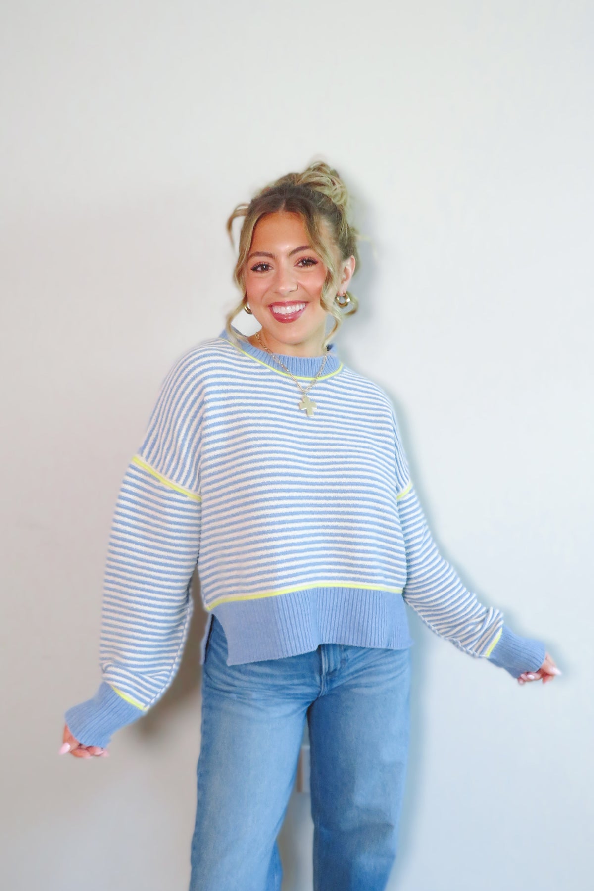 Celeste Cropped Knit Sweater