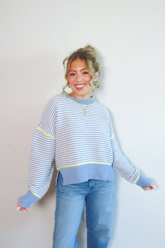 Celeste Cropped Knit Sweater