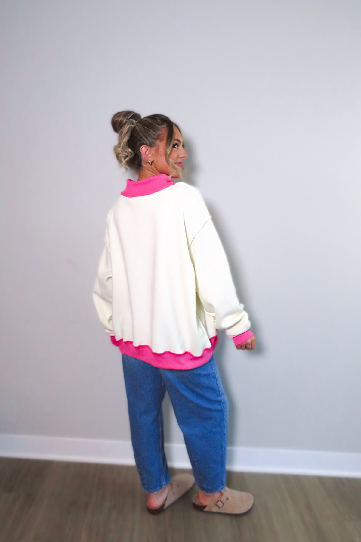 Saved By Grace Fleece Mockneck Sweatshirt