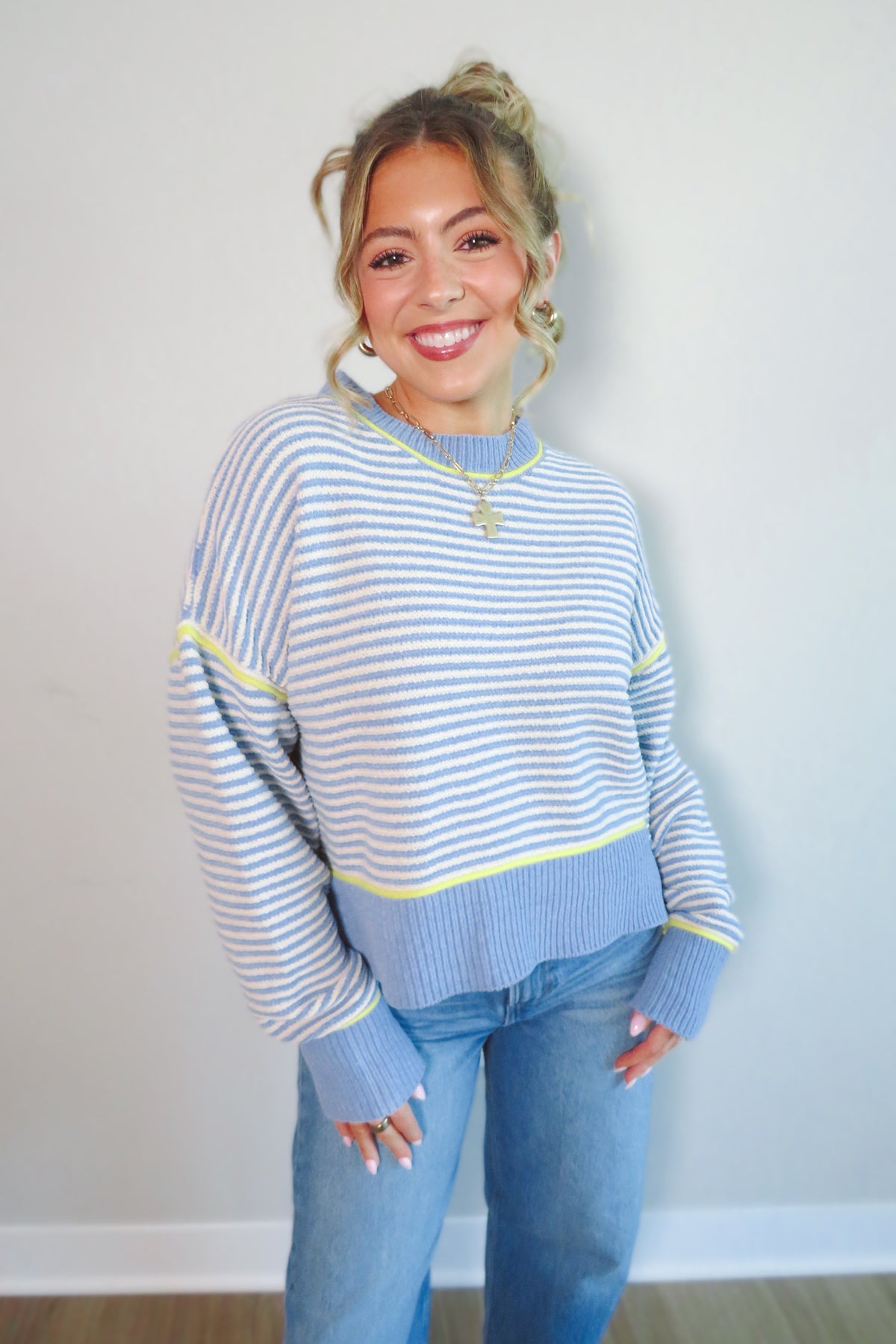 Celeste Cropped Knit Sweater